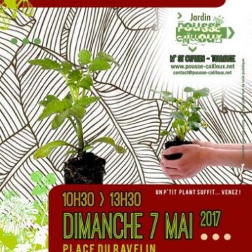Troc de plantes.