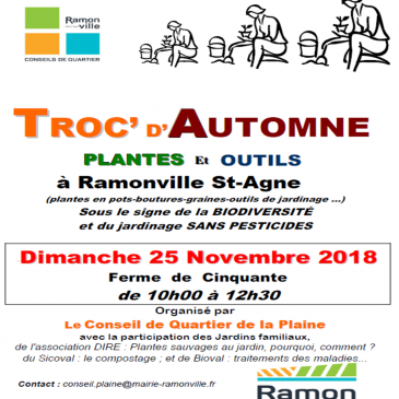 Prochain troc de plantes : Ramonville